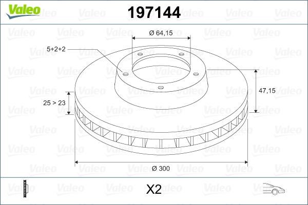 Valeo 197144 - Тормозной диск unicars.by