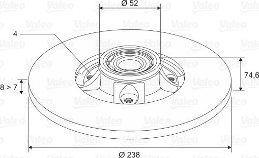 Valeo 197119 - Тормозной диск unicars.by