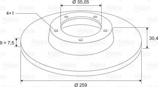 Valeo 197113 - Тормозной диск unicars.by