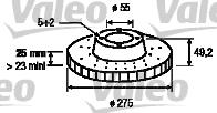 Valeo 197170 - Тормозной диск unicars.by