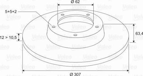 Valeo 197340 - Тормозной диск unicars.by