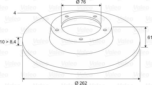 Valeo 197342 - Тормозной диск unicars.by