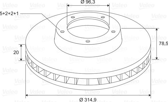 Valeo 197729 - Тормозной диск unicars.by