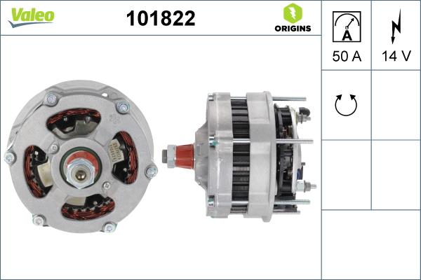 Valeo 101822 - Генератор unicars.by