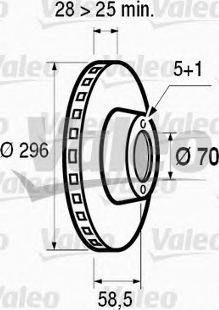 Valeo 186491 - Тормозной диск unicars.by