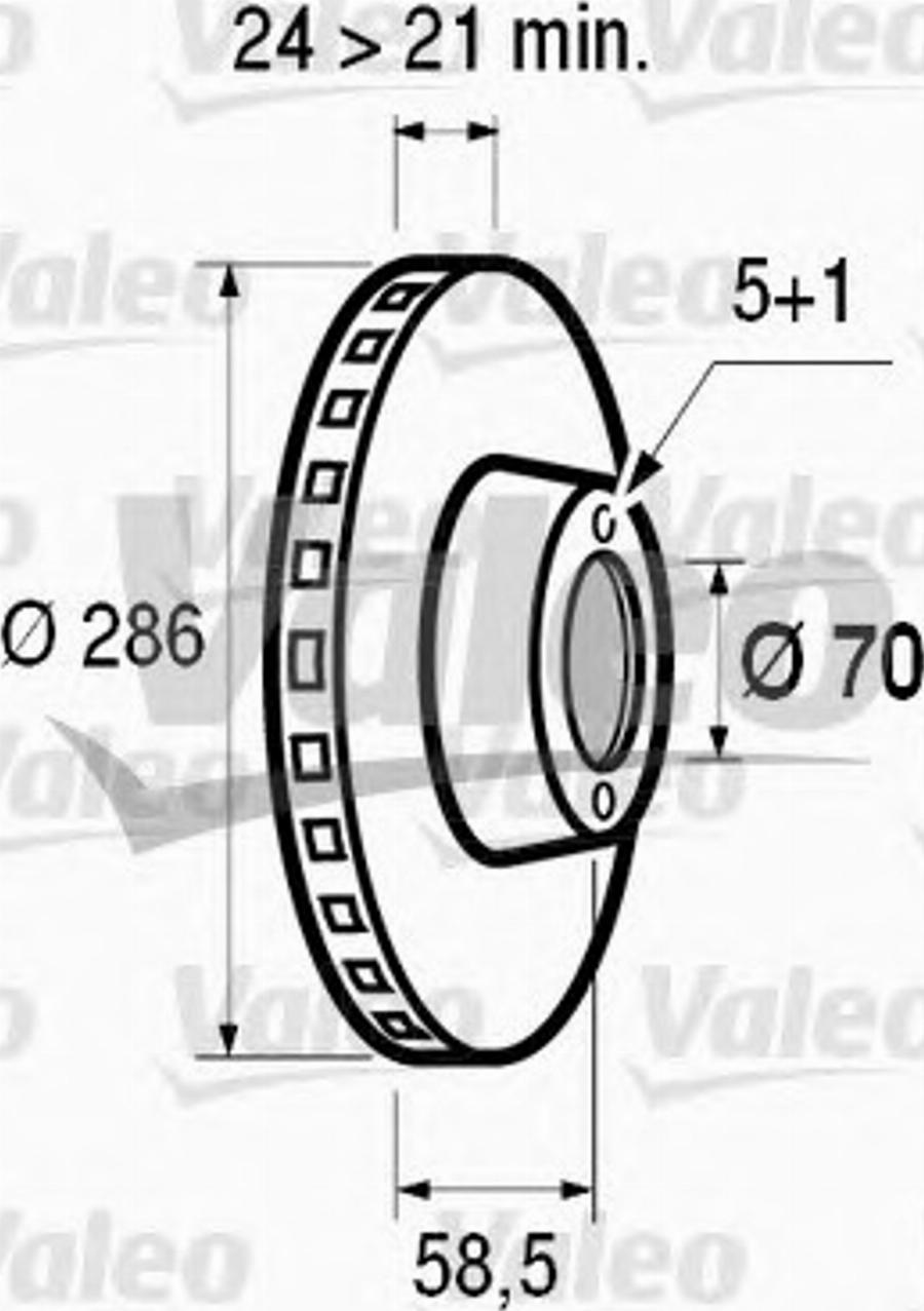 Valeo 186492 - Тормозной диск unicars.by