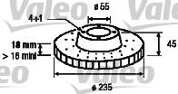 Valeo 186449 - Тормозной диск unicars.by