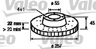 Valeo 186451 - Тормозной диск unicars.by