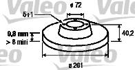 Valeo 186458 - Тормозной диск unicars.by