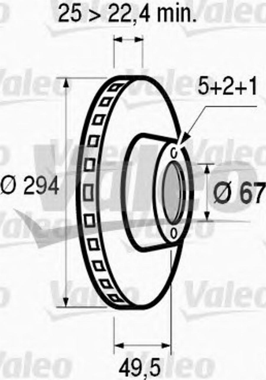 Valeo 186466 - Тормозной диск unicars.by