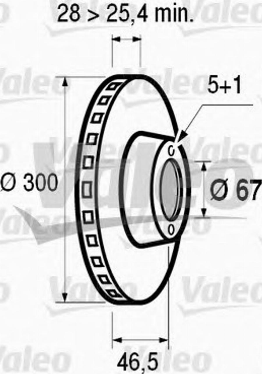 Valeo 186468 - Тормозной диск unicars.by