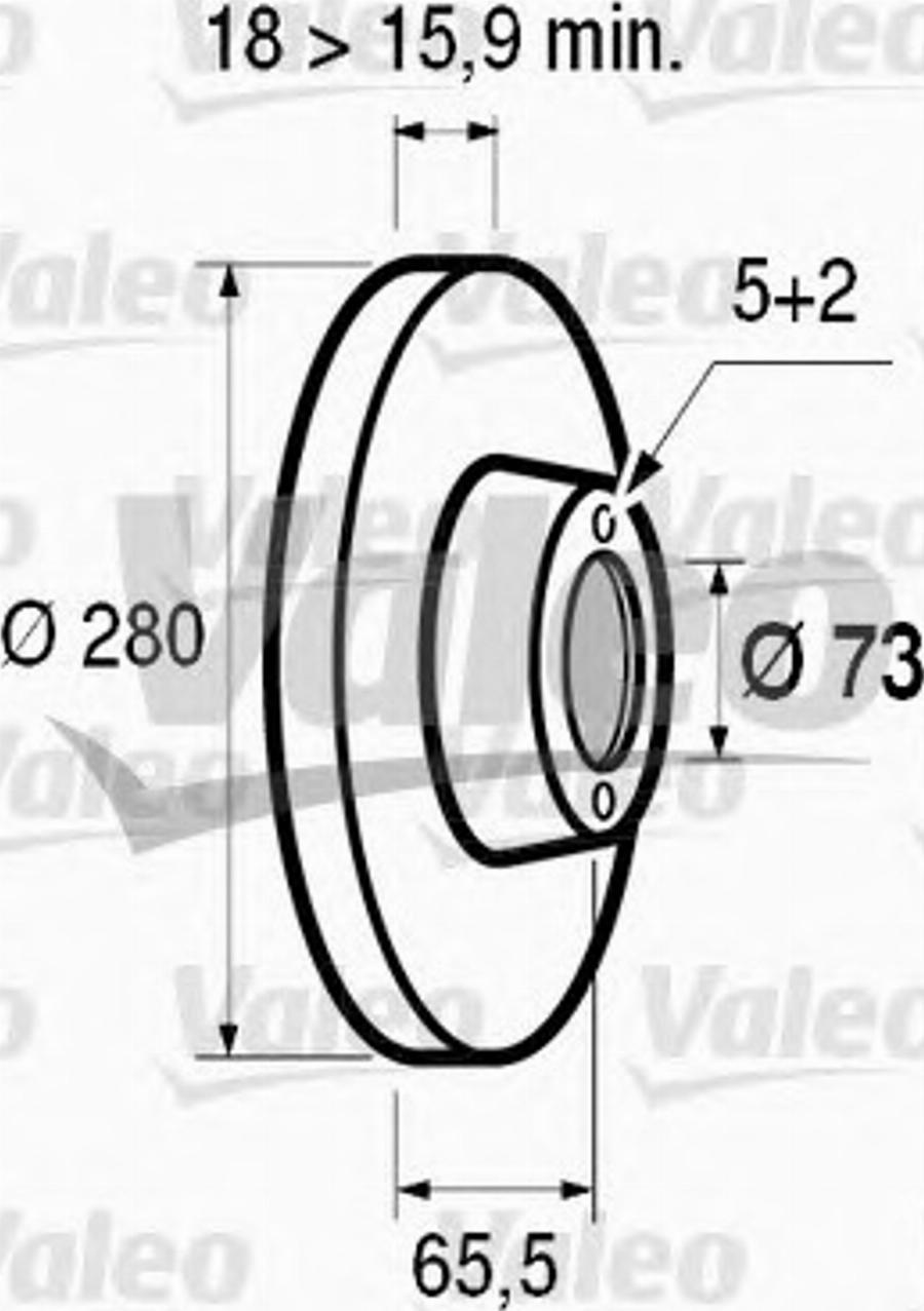 Valeo 186417 - Тормозной диск unicars.by