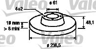 Valeo 186435 - Тормозной диск unicars.by