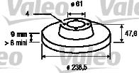 Valeo 186432 - Тормозной диск unicars.by