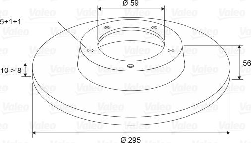 Valeo 186421 - Тормозной диск unicars.by