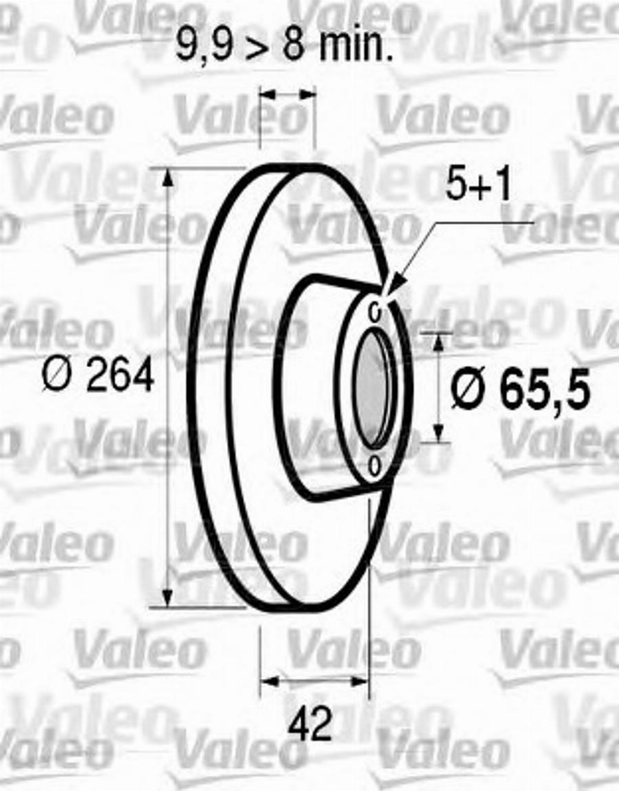 Valeo 186 595 - Тормозной диск unicars.by