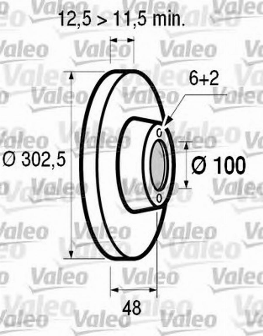 Valeo 186507 - Тормозной диск unicars.by