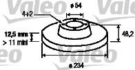 Valeo 186510 - Тормозной диск unicars.by