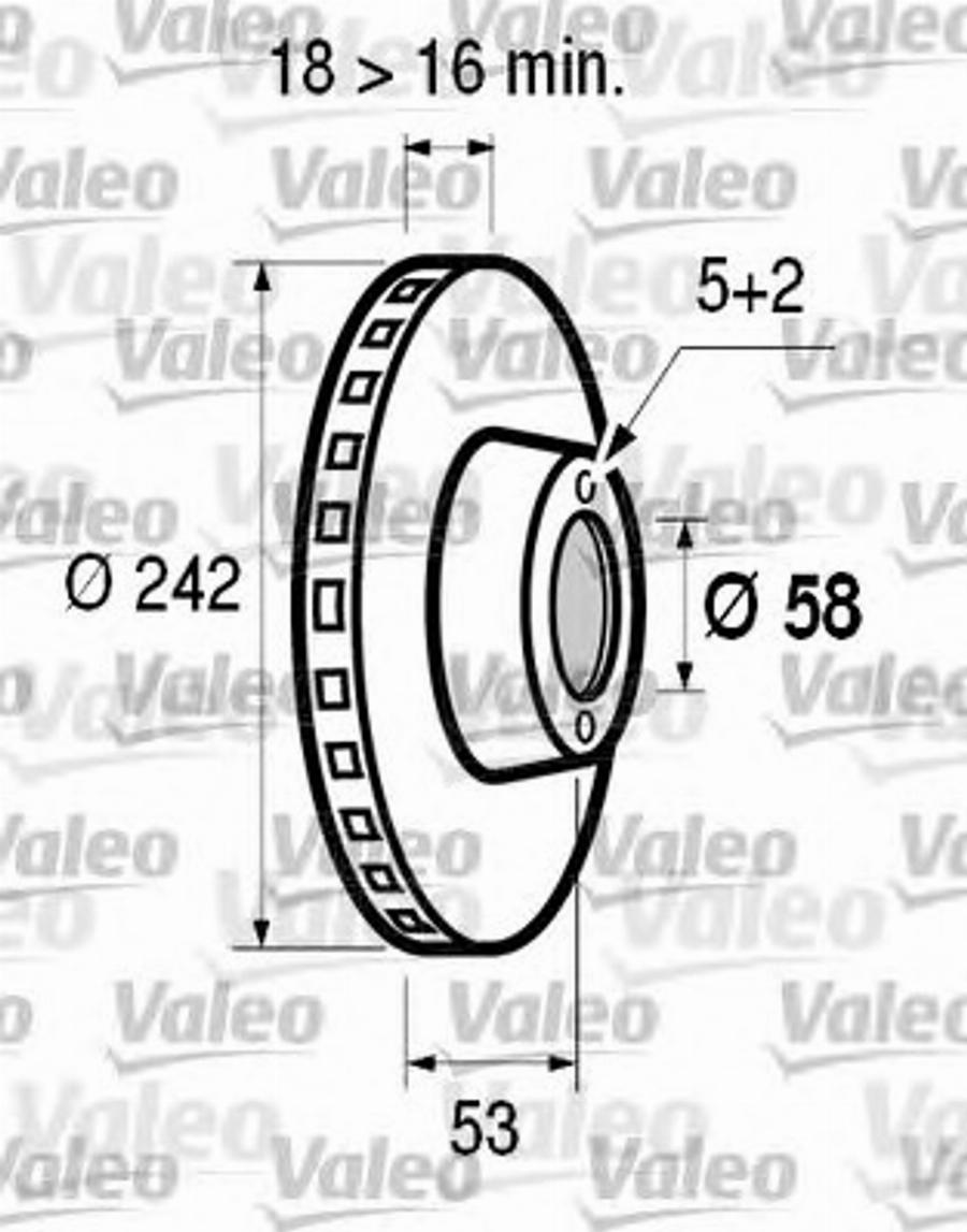 Valeo 186531 - Тормозной диск unicars.by