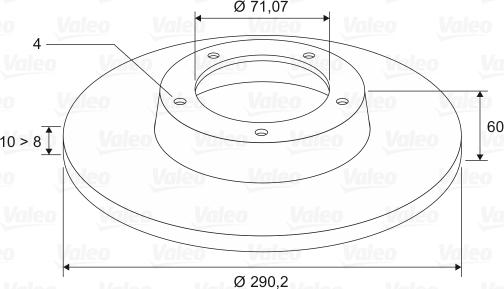 Valeo 186579 - Тормозной диск unicars.by