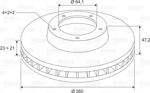 Valeo 186699 - Тормозной диск unicars.by