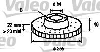 Valeo 186652 - Тормозной диск unicars.by