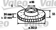 Valeo 186607 - Тормозной диск unicars.by