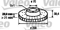 Valeo 186191 - Тормозной диск unicars.by