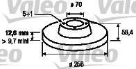 Valeo 186192 - Тормозной диск unicars.by