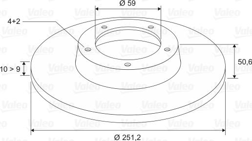 Valeo 186146 - Тормозной диск unicars.by