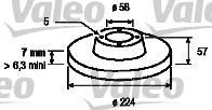 Valeo 186140 - Тормозной диск unicars.by