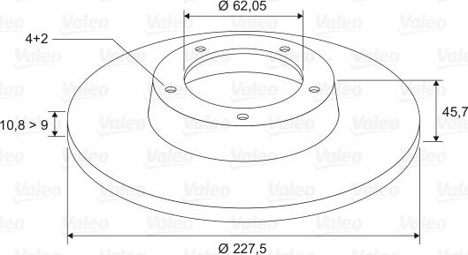 Valeo 186151 - Тормозной диск unicars.by