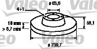 Valeo 186158 - Тормозной диск unicars.by