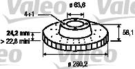 Valeo 186166 - Тормозной диск unicars.by