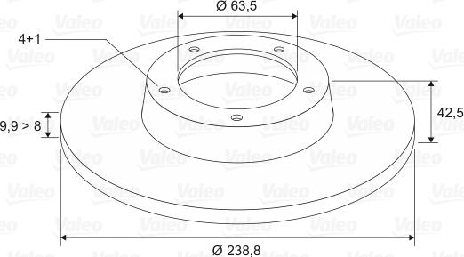 Valeo 186162 - Тормозной диск unicars.by