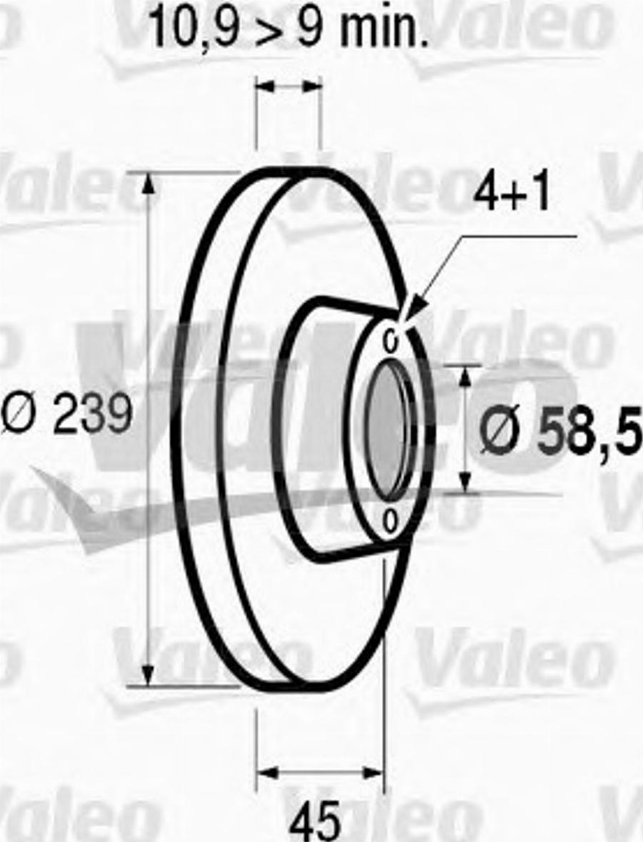 Valeo 186100 - Тормозной диск unicars.by