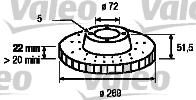 Valeo 186103 - Тормозной диск unicars.by