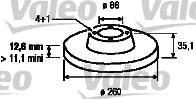 Valeo 186118 - Тормозной диск unicars.by