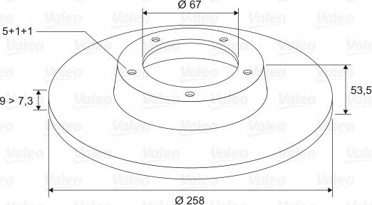 Valeo 186184 - Тормозной диск unicars.by