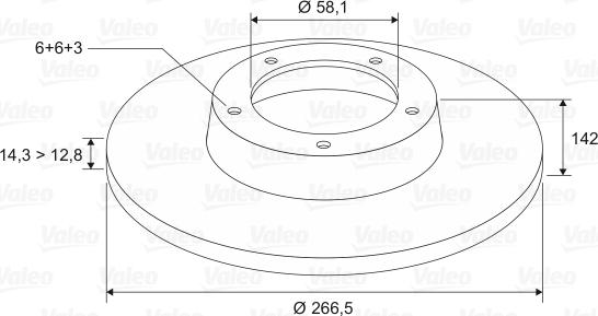 Valeo 186170 - Тормозной диск unicars.by