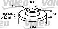 Valeo 186171 - Тормозной диск unicars.by