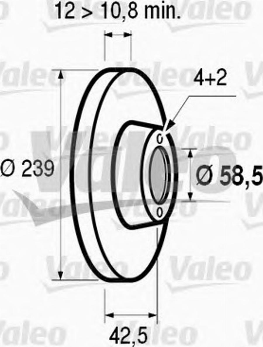 Valeo 186 173 - Тормозной диск unicars.by