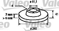 Valeo 186846 - Тормозной диск unicars.by