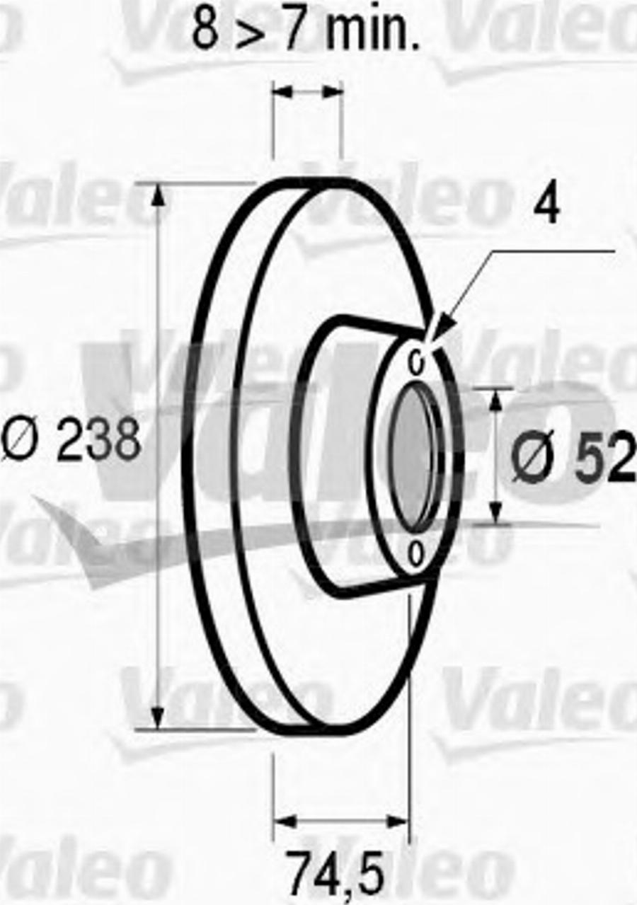 Valeo 186 309 - Тормозной диск unicars.by