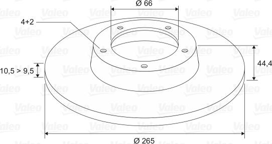 Valeo 186306 - Тормозной диск unicars.by