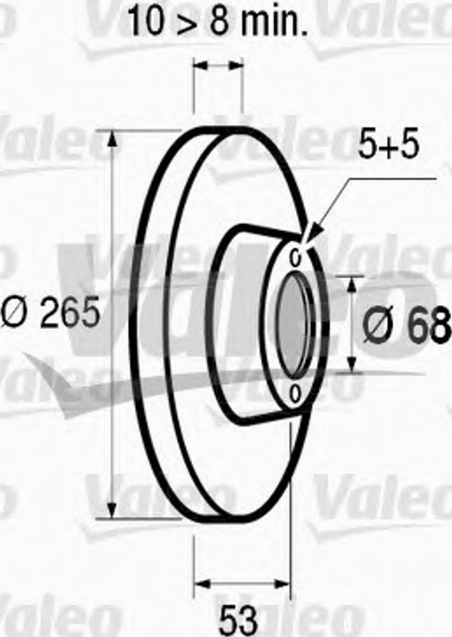 Valeo 186312 - Тормозной диск unicars.by