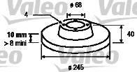 Valeo 186292 - Тормозной диск unicars.by