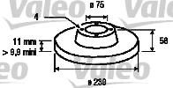 Valeo 186240 - Тормозной диск unicars.by