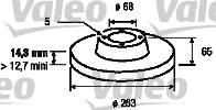 Valeo 186254 - Тормозной диск unicars.by