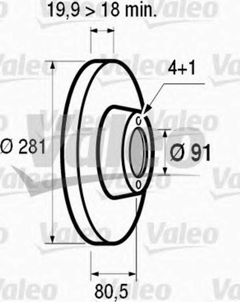 Valeo 186250 - Тормозной диск unicars.by